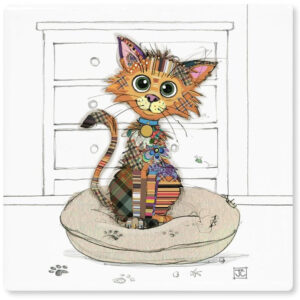 Kimba Kitten ceramic coaster