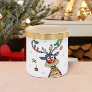 Rudolph Christmas Candle